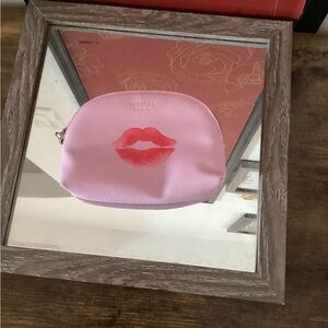 Victoria's Secret Pink Lip Print Pouch